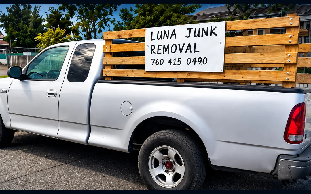 Luna Junk Removal pickup truck